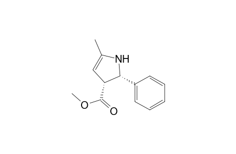 1H-Pyrrole-3-carboxylic acid, 2,3-dihydro-5-methyl-2-phenyl-, methyl ester, cis-