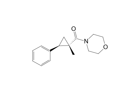 4-[(1S*,2R*)-(1-Methyl-2-phenylcyclopropyl)carbonyl]morpholine