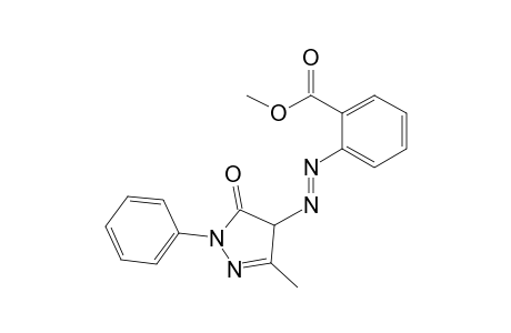 Benzoic acid, 2-[2-(4,5-dihydro-3-methyl-5-oxo-1-phenyl-1H-pyrazol-4-yl)diazenyl]-, methyl ester