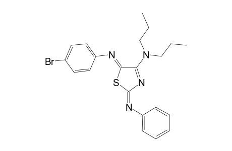 5-(4-Bromophenylimino)-4-(di-n-propylamino)-2-(phenylimino)-.deata(3)-thiazoline