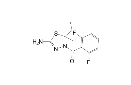 4-(2,6-difluorobenzoyl)-5-ethyl-5-methyl-4,5-dihydro-1,3,4-thiadiazol-2-amine