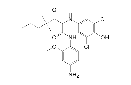 Heptanamide, N-(4-amino-2-methoxyphenyl)-2-[(3,5-dichloro-4-hydroxyphenyl)amino]-4,4-dimethyl-3-oxo-