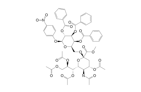 4-NITROPHENYL-2,3,4,TRI-O-BENZOYL-6-O-(METHYL-4,7,8,9-TETRA-O-ACETYL-N-ACETYL-BETA-D-NEURAMINATE-2-YL)-BETA-D-GALACTOPYRANOSIDE