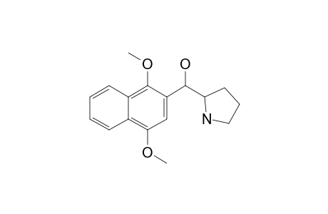 ALPHA-(1,4-DIMETHOXY-2-NAPHTHALENYL)-2-PYRROLIDINE-METHANOL;(STEREOISOMER-1)