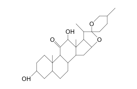 3b,12b-Dihydroxy-(25R)-5a-spirostan-11-one