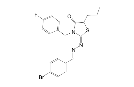 4-bromobenzaldehyde [(2E)-3-(4-fluorobenzyl)-4-oxo-5-propyl-1,3-thiazolidin-2-ylidene]hydrazone