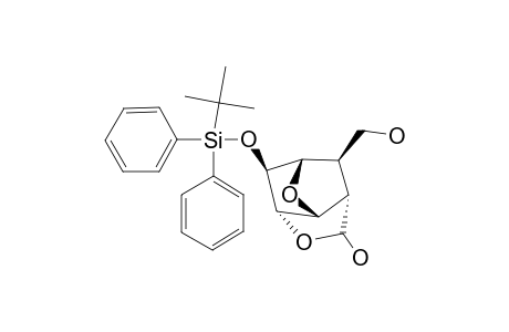 (+/-)-2-EXO-(TERT.-BUTYL-DIPHENYL-SILANYLOXY)-9-EXO-HYDROXYMETHYL-4,8-DIOXA-TRICYCLO-[4.2.1.0(3,7)]-NONAN-5-OL