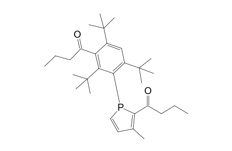 1-[2,4,6-tritert-butyl-3-(2-butyryl-3-methyl-phosphol-1-yl)phenyl]butan-1-one