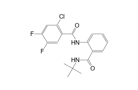 N-{2-[(tert-butylamino)carbonyl]phenyl}-2-chloro-4,5-difluorobenzamide