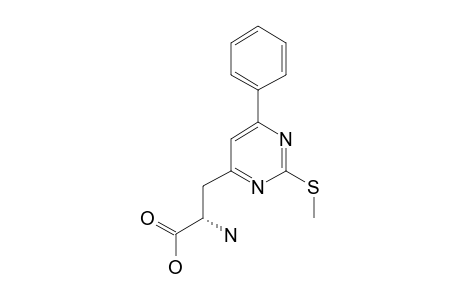 (S)-BETA-(2-METHYLTHIO-6-PHENYLPYRIMIDIN-4-YL)-ALPHA-AMINOPROPANOIC-ACID