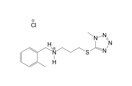 N-(2-methylbenzyl)-3-[(1-methyl-1H-tetraazol-5-yl)sulfanyl]-1-propanaminium chloride