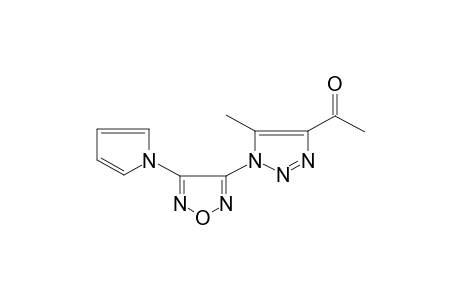 Ethanone, 1-[5-methyl-1-(4-pyrrol-1-yl-furazan-3-yl)-1H-[1,2,3]triazol-4-yl]-