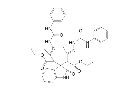 Diethyl 2,2'-[(2-oxo-2,3-dihydro-1H-indole-3,3-diyl)bis{[(anilinocarbonyl)hydrazono]butanoate}