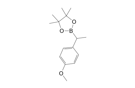 2-[1-(4-methoxyphenyl)ethyl]-4,4,5,5-tetramethyl-1,3,2-dioxaborolane
