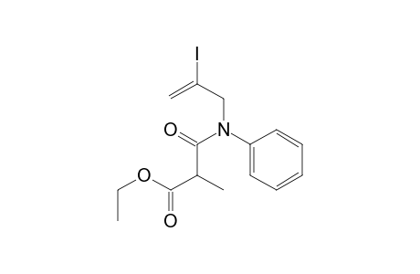 2-(Ethoxycarbonyl)-N-phenyl-N-(2-iodoallyl)propanamide