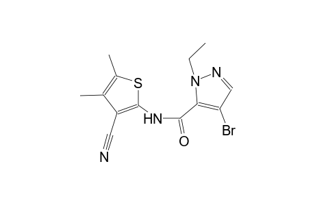 4-bromo-N-(3-cyano-4,5-dimethyl-2-thienyl)-1-ethyl-1H-pyrazole-5-carboxamide