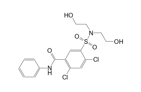 benzamide, 5-[[bis(2-hydroxyethyl)amino]sulfonyl]-2,4-dichloro-N-phenyl-