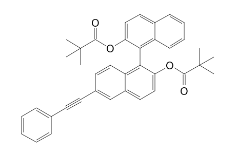 6-((1-Phenyl)-ethyn-2-yl)-2,2'-dipivaloyloxy-1,1'-binaphthyl