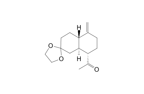 8.alpha.-Acetyl-3,4,4a.beta.,5,6,7,8,8a.alpha.-octahydro-5-methylenenaphthalene-2(1H)-one 2-ethylene ketal