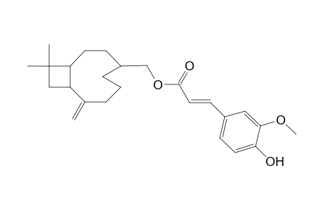 Caryophyllene <14-Hydroxy-4,5-dihydro-> ferulate