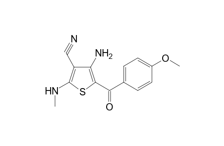 3-Thiophenecarbonitrile, 4-amino-5-(4-methoxybenzoyl)-2-(methylamino)-
