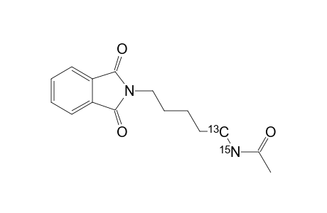 1-N-ACETYL-5-N-PHTHALOYL-1,5-DIAMINO-(1-13C,1-15N)-PENTANE