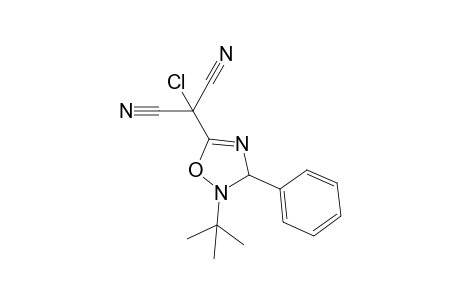 2-Tert-Butyl-3-phenyl-5-(chlorodicyanomethyl)-2,3-dihydro-1,2,4-oxadiazole
