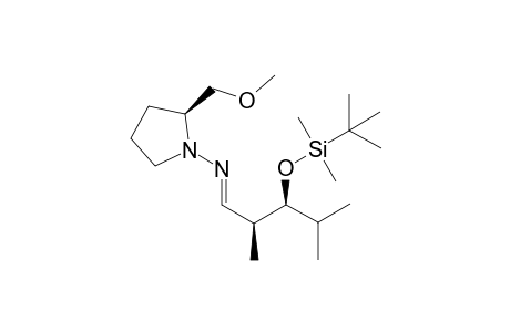 (E)-[(2S,3S)-3-[tert-butyl(dimethyl)silyl]oxy-2,4-dimethyl-pentylidene]-[(2S)-2-(methoxymethyl)pyrrolidino]amine
