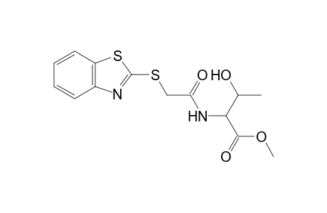 2-Benzothiazolylthioacetyl DL-threonine methyl ester
