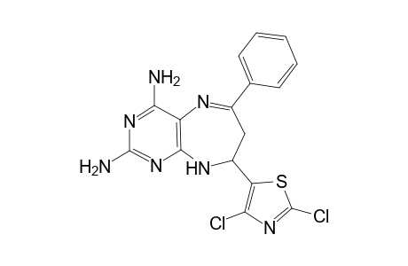 2,4-Diamino-8-(2,4-dichlorothiazol-5-yl)-6-phenyl-8,9-dihydro-7H-pyrimido[4,5-b][1,4]diazepine