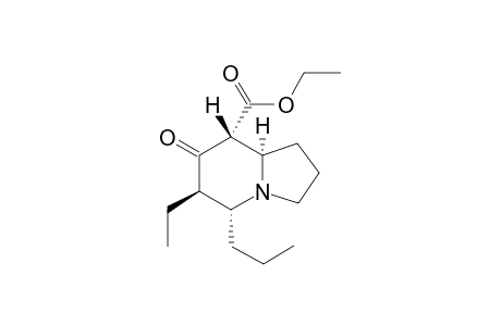 Ethyl (5R,6R,8R,8aR)-6-ethyl-7-oxo-5-propyl-octahydro-indolizidine-8-carboxylate