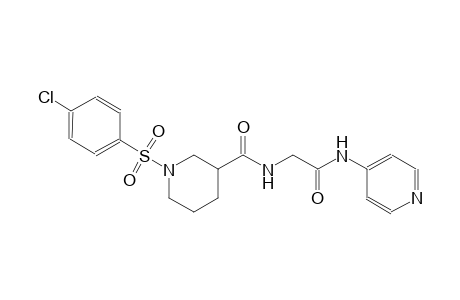 3-piperidinecarboxamide, 1-[(4-chlorophenyl)sulfonyl]-N-[2-oxo-2-(4-pyridinylamino)ethyl]-