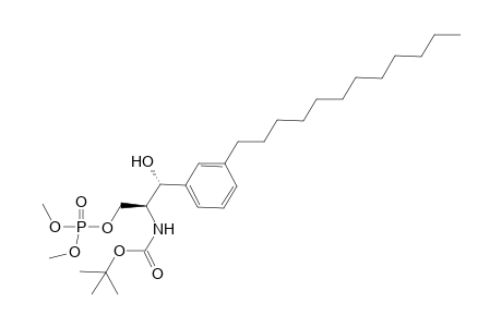 Dimethyl (2S,3R)-2-(tert-Butoxycarbonyl)-3-(hydroxy-3'-dodecylphenyl)prop-1-ylphosphate