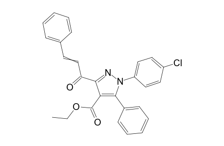Ethyl 1-(4-chlorophenyl)-3-cinnamoyl-5-phenyl-1H-pyrazole-4-carboxylate