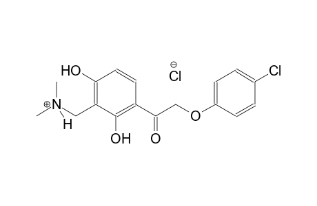 {3-[(4-chlorophenoxy)acetyl]-2,6-dihydroxyphenyl}-N,N-dimethylmethanaminium chloride