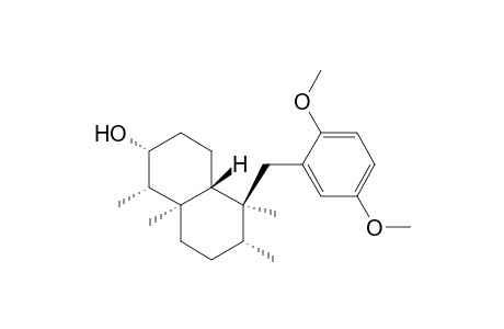 2-Naphthalenol,5-[(2,5-dimethoxyphenyl)methyl]decahydro-1,5,6,8a-tetramethyl-, [1R-(1.alpha.,2.alpha.,4a.beta.,5.beta.,6.alpha.,8a.alpha.)]-