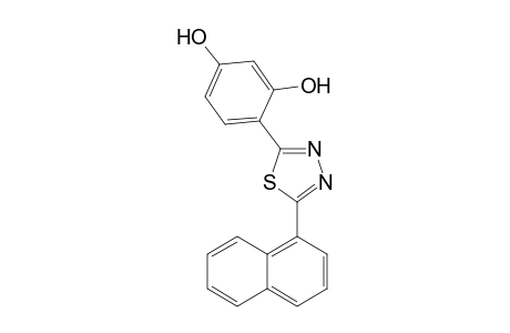 2-(2',4'-Dihydroxyphenyl)-5-(1"-naphthyl)-1,3,4-thiadiazole