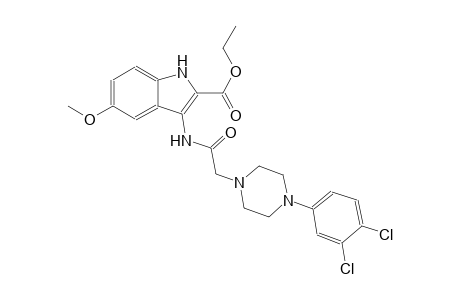 ethyl 3-({[4-(3,4-dichlorophenyl)-1-piperazinyl]acetyl}amino)-5-methoxy-1H-indole-2-carboxylate