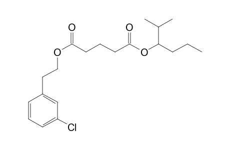 Glutaric acid, 2-(3-chlorophenyl)ethyl 2-methylhex-3-yl ester