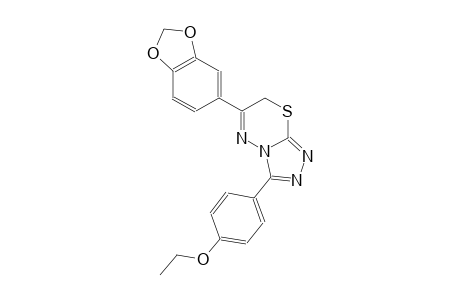 4-[6-(1,3-benzodioxol-5-yl)-7H-[1,2,4]triazolo[3,4-b][1,3,4]thiadiazin-3-yl]phenyl ethyl ether