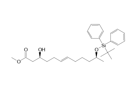 (E,3S,11S)-11-[tert-butyl(diphenyl)silyl]oxy-3-hydroxy-6-dodecenoic acid methyl ester