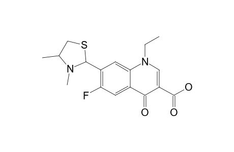 1,4-DIHYDRO-7-(3,4-DIMETHYLTHIAZOLIDIN-2-YL)-1-ETHYL-6-FLUORO-4-OXO-QUINOLINE-3-CARBOXYLIC-ACID