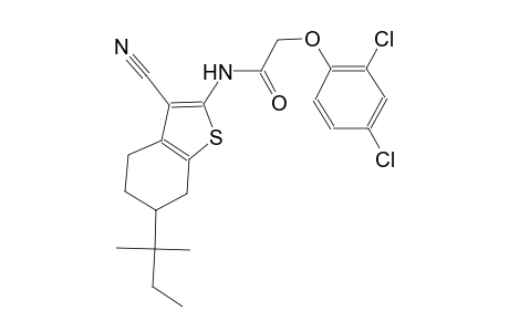 N-(3-cyano-6-tert-pentyl-4,5,6,7-tetrahydro-1-benzothien-2-yl)-2-(2,4-dichlorophenoxy)acetamide