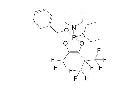 2,2-Bis(diethylamino)-2-(phenylmethoxy)-4-trifluoromethyl-5-[1',2',2',2'-tetrafluoro-1'-(trifluoromethyl)ethyl]-1,3,2-lambda(5)sigma(5)-dioxaphospholene-(4)