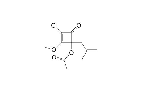 4-Acetoxy-2-chloro-3-methoxy-4-(2-methyl-2-propenyl)-2-cyclobutenone