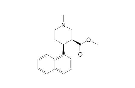 (3S,4S)-1-methyl-4-(1-naphthalenyl)-3-piperidinecarboxylic acid methyl ester