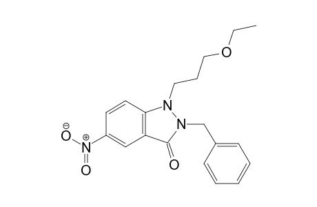 2-Benzyl-1-(3-ethoxypropyl)-5-nitro-1,2-dihydro-3H-indazol-3-one