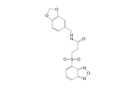 propanamide, N-(1,3-benzodioxol-5-ylmethyl)-3-(2,1,3-benzoxadiazol-4-ylsulfonyl)-