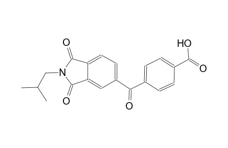 benzoic acid, 4-[[2,3-dihydro-2-(2-methylpropyl)-1,3-dioxo-1H-isoindol-5-yl]carbonyl]-