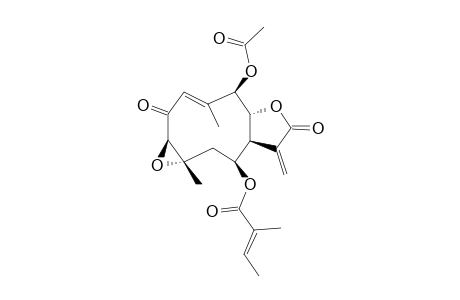 5beta-ACETOXY-1beta,10alpha-EPOXY-2-OXO-8beta-TIGLOYLOXYGERMACRA-3Z,11(13)-DIEN-12,6alpha-OLIDE